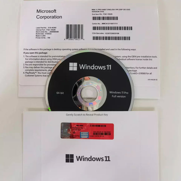 Windows 11 Professional 64 bit OEM